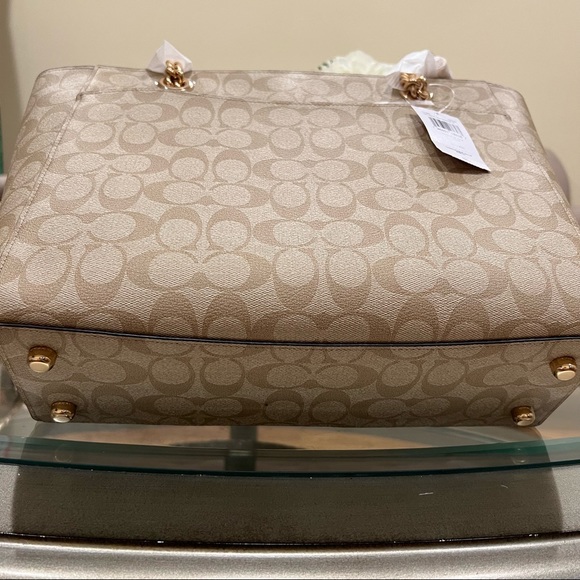 Coach Marlie Tote In Signature Canvas Bag - Picture 6 of 13